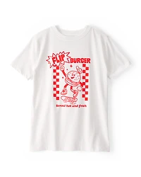 Kid Burger Short-Sleeve Graphic Tee - White