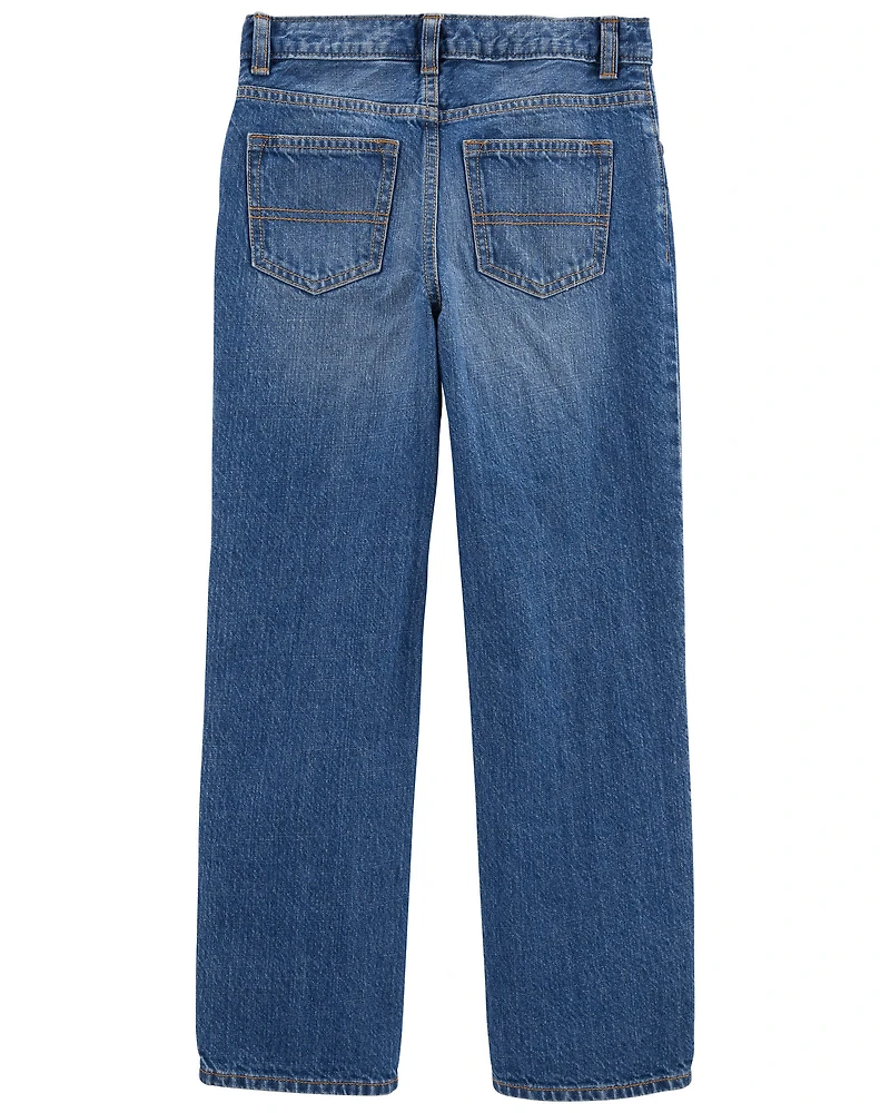 Boys Medium Wash BootCut Jeans