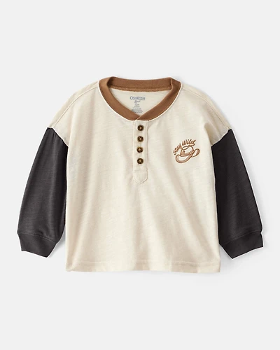 Baby Boy Stay Wild Henley Top