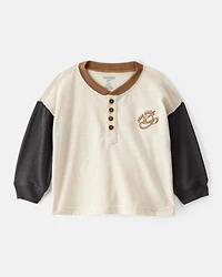 Baby Boy Stay Wild Henley Top