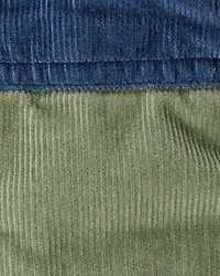 Baby Boy Corduroy Sleeveless Puffer Vest - Green