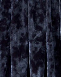 Girls Velour Skater Skirt - Navy