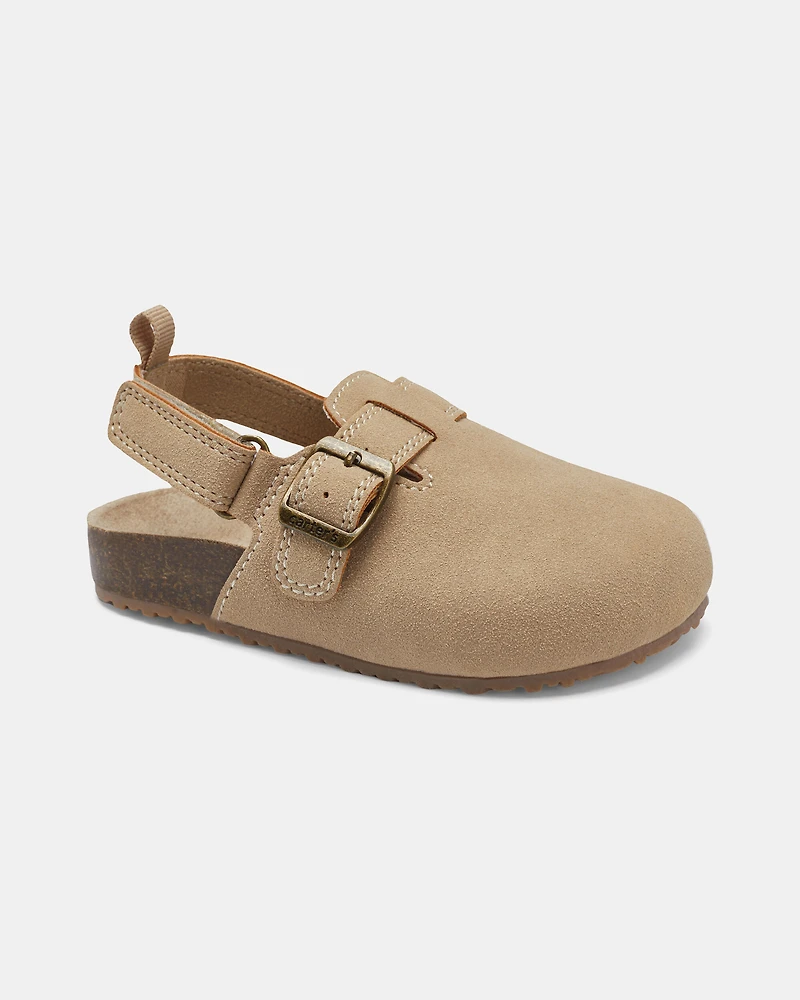 Kid Casual Slip-On Clogs - Tan