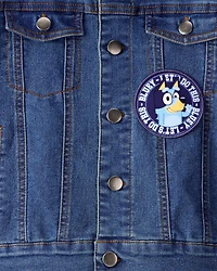 Toddler Bluey Denim Jacket - Medium Wash