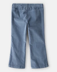 Toddler Girl Velvet Flare Pants - Blue