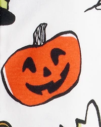 Toddler 1-Piece Halloween 100% Snug Fit Cotton Footie Pajamas - Ivory