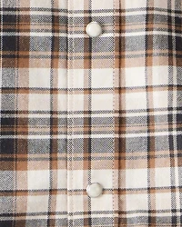 Boys Western Plaid Cotton Long-Sleeve Button-Down Shirt
