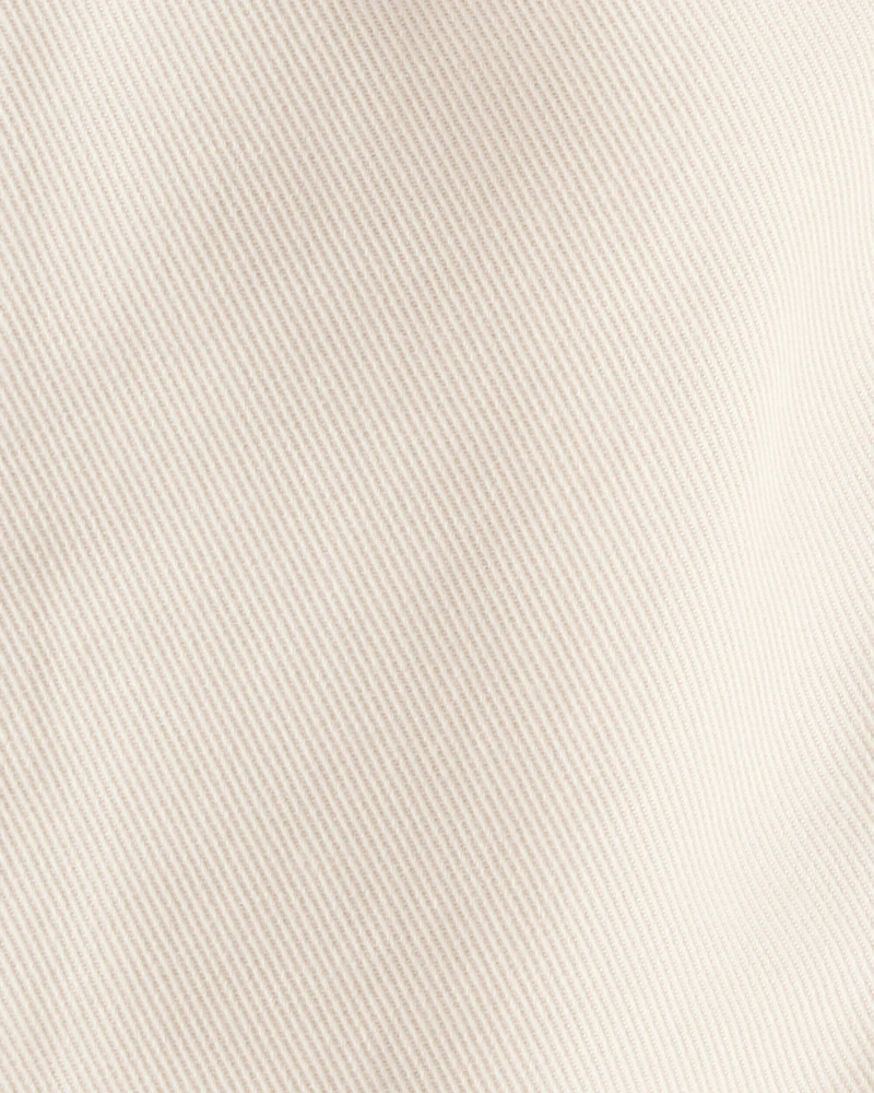 Toddler Boy  Tapered Twill Pants - Cream