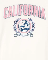 Kid California Short-Sleeve Graphic Tee - White
