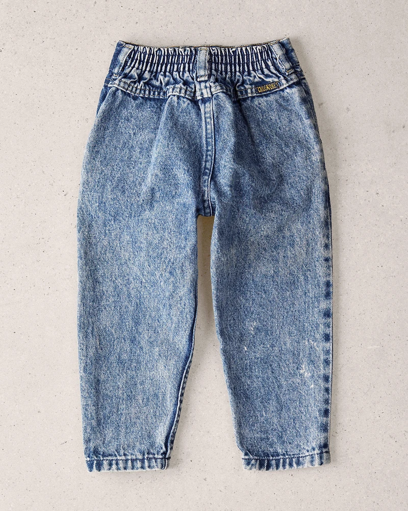Toddler 2T Vintage Acid Wash Jeans from the OshKosh Archive Release, circa 1980s