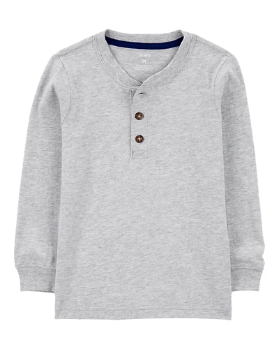 Toddler Boy Long-Sleeve Henley Tee