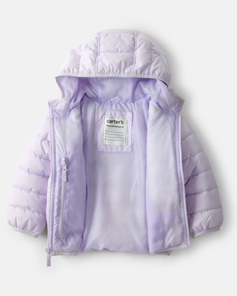 Toddler Packable Hooded Puffer Jacket