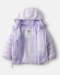 Toddler Packable Hooded Puffer Jacket