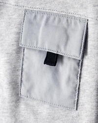 Toddler Boy Short-Sleeve Pocket Tee - Grey