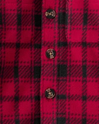 Baby Boy 2-Piece Plaid Shirt and Pants Set