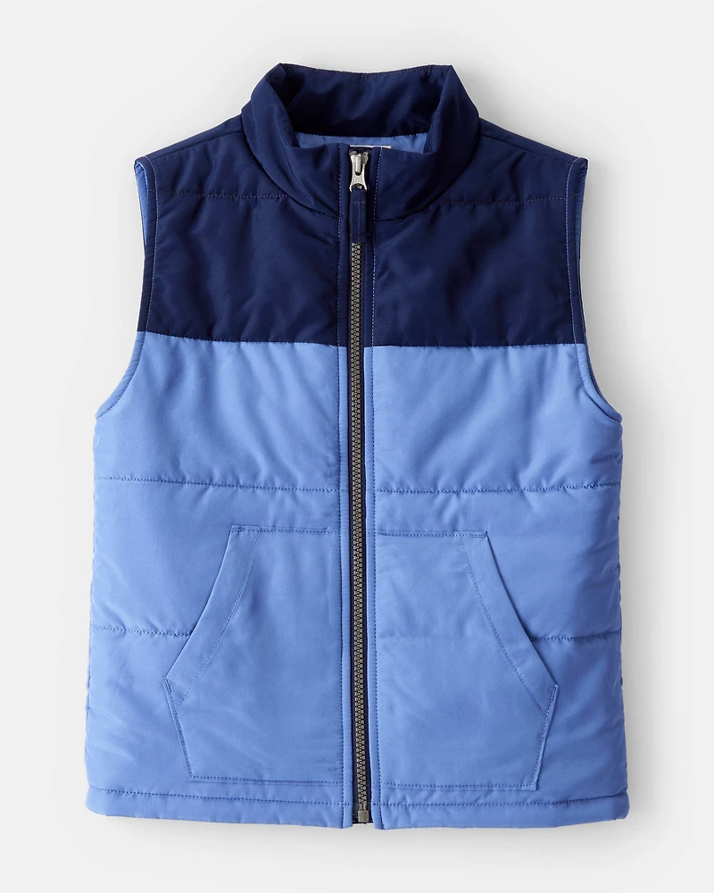 Boys Sleeveless Puffer Vest
