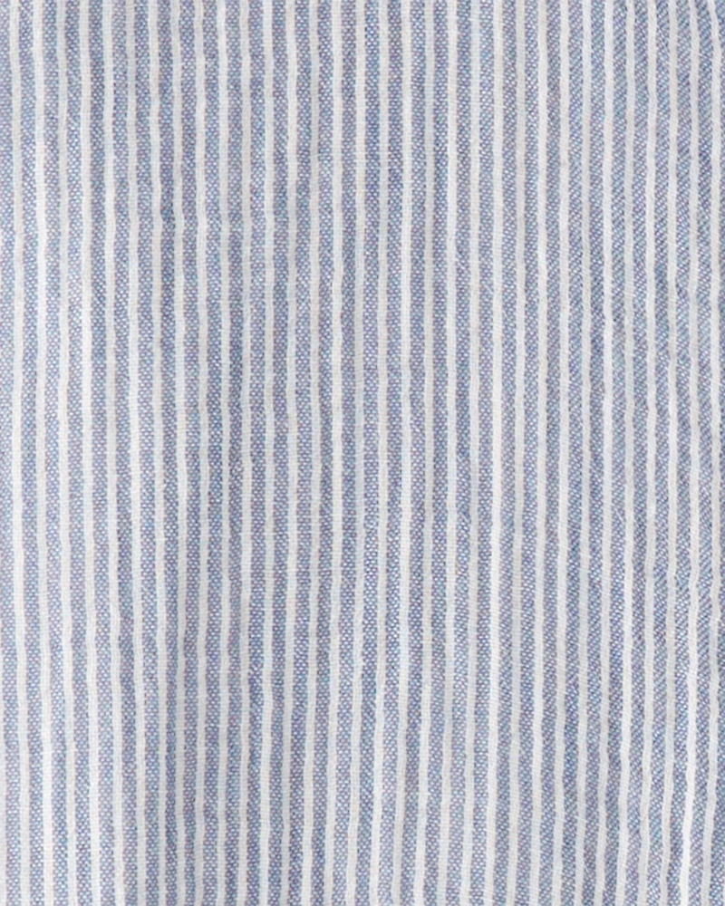 Kid Organic Cotton Gauze Striped Dress