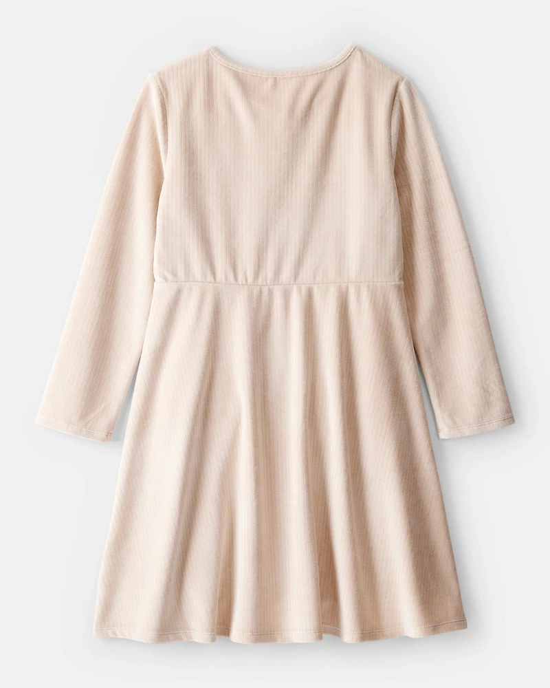 Girls Cozy Rib Dress