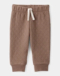 Baby Boy 2-Piece Woodland Print Long-Sleeve Bodysuit & Quilted Pant Set - Ivory/Brown
