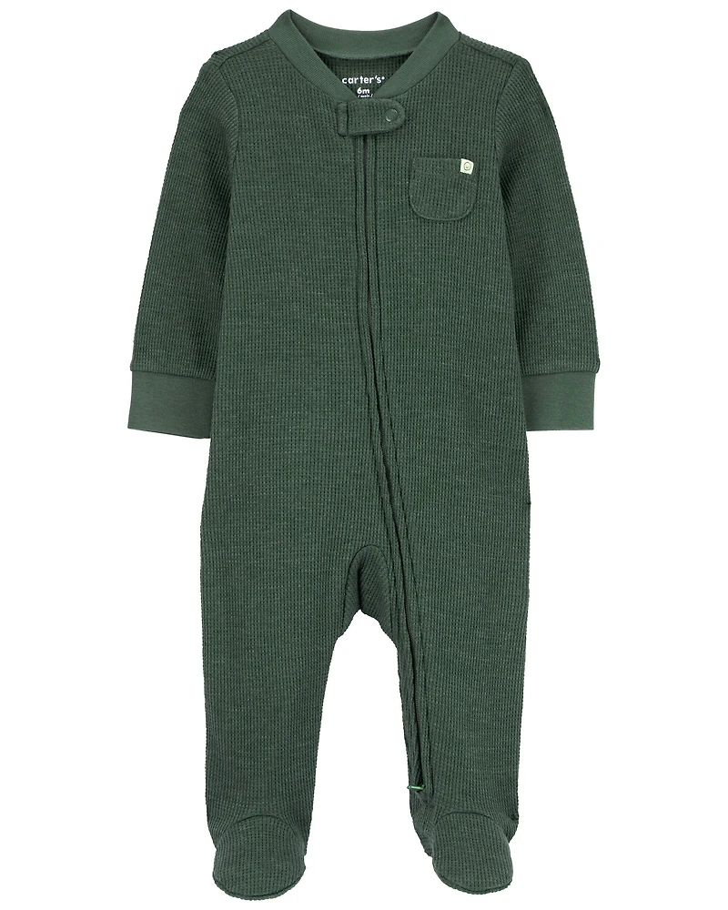 Baby -Pack Thermal Textured Sleep & Play Pajamas