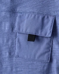 Baby Boy Short-Sleeve Pocket Tee - Blue
