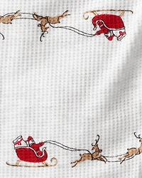Baby Santa Sleigh PurelySoft Snug Fit 1-Piece Pajamas - Grey