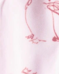 Baby Girl Penguin Cozy Jogger Pant - Pink