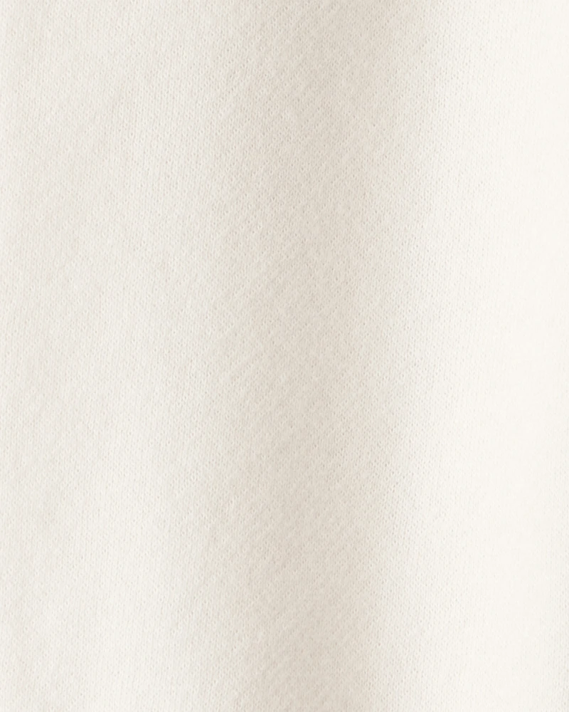 Baby Girl Fleece Pants - Cream