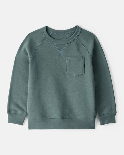 Toddler Boy DayDream Fleece Long-Sleeve Sweatshirt - Green