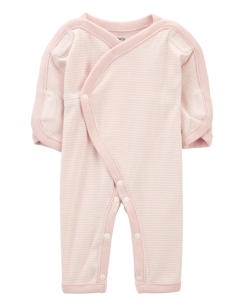 Baby Preemie Striped Cotton Sleep & Play Pajamas