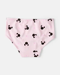 Toddler 6-Pack Minnie Mouse Brief Stretch Cotton Underwear