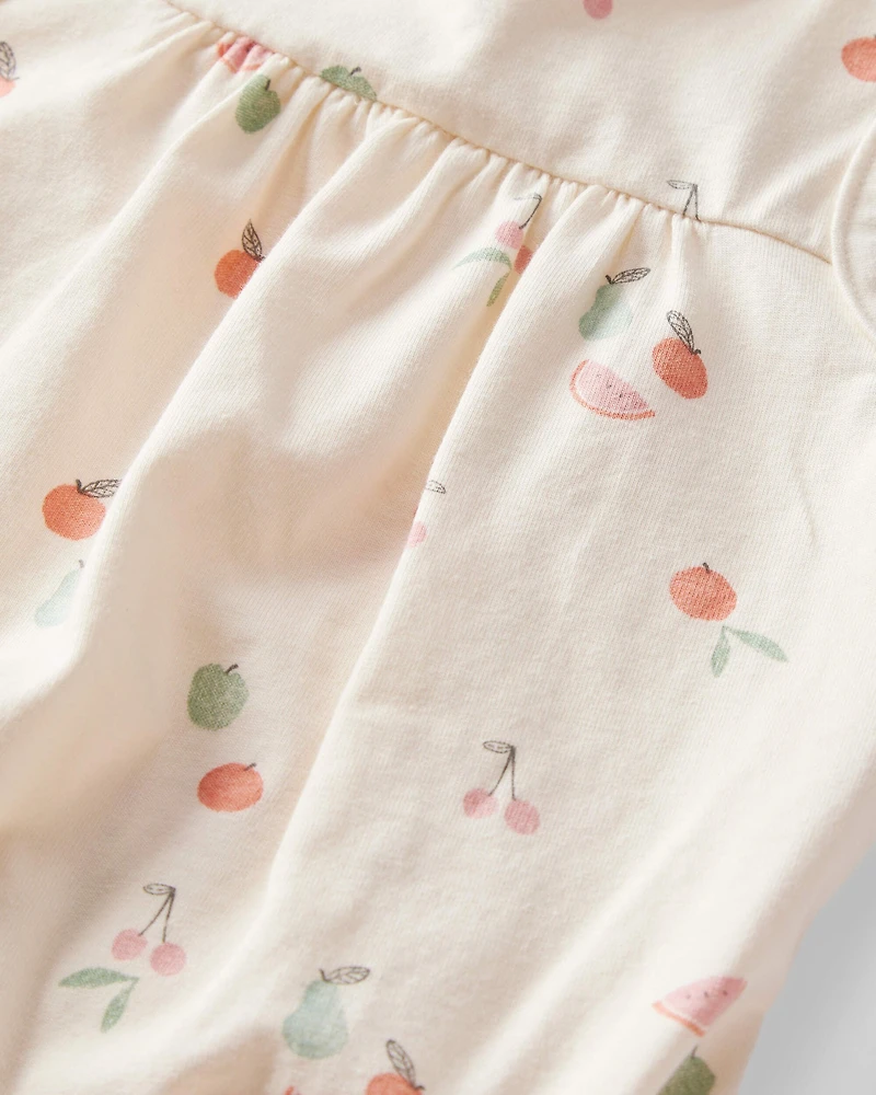 Baby Girl 2-Pack Organic Cotton Bubble Rompers