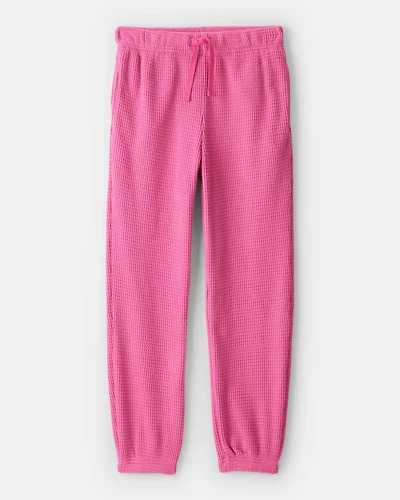 Girls Waffle Knit Joggers