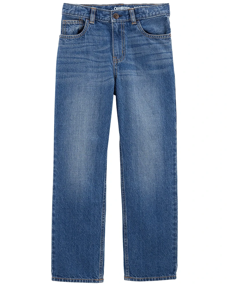 Boys Medium Wash BootCut Jeans