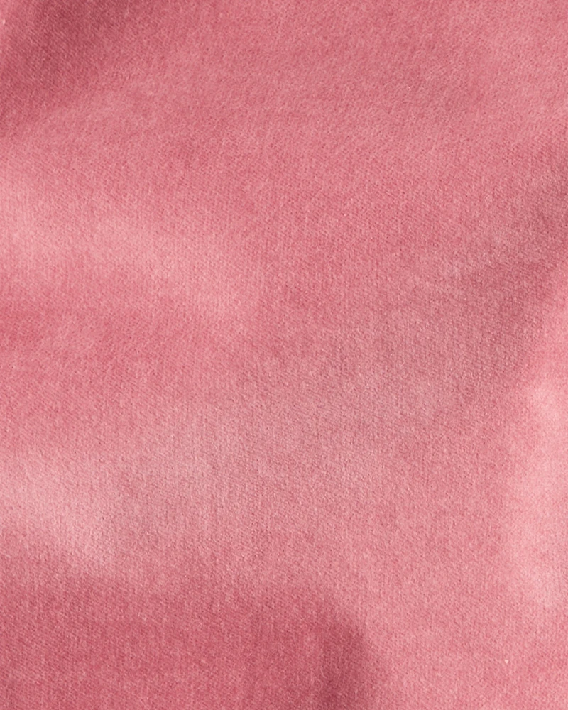 Toddler Girl Velvet Flare Pants - Pink