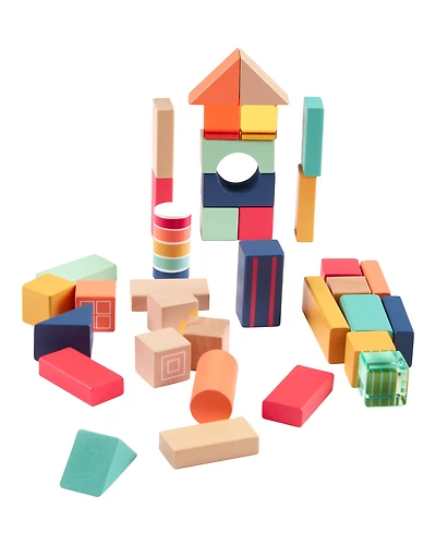 Baby Wooden Activity Stacking Block Set