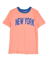Kid New York Short-Sleeve Graphic Tee - Orange