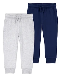 Baby 2-Pack Pull-On Drawstring Joggers