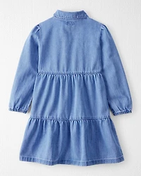 Girls Organic Cotton Denim Dress
