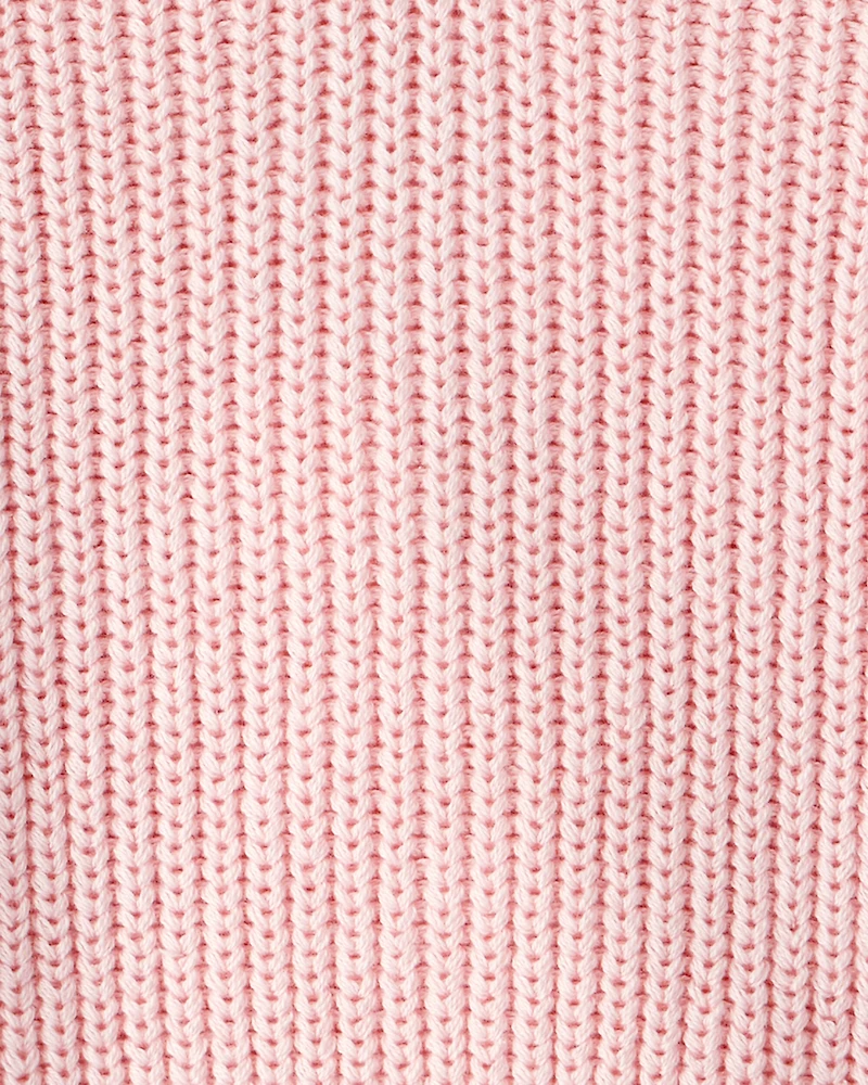 Kid 2-Piece Button-Front Shirt & Sweater Vest Top - Pink/White