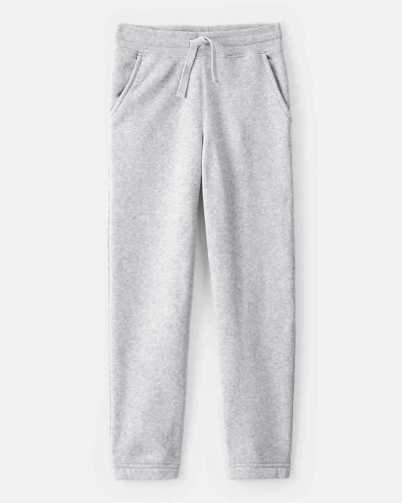 Boys 2-Piece Daydream Fleece Logo Hooded Zip-Up Jacket & Joggers Set - Grey