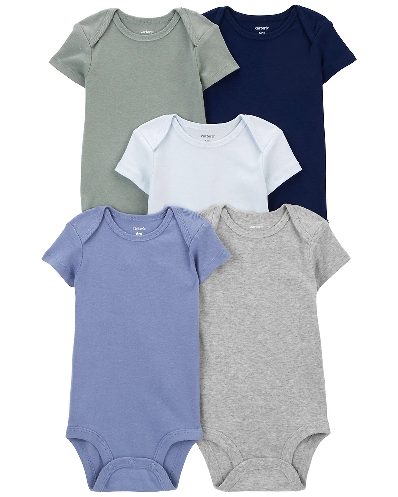 Baby 9-Piece Short-Sleeve Bodysuits & Pull-On Pants Set