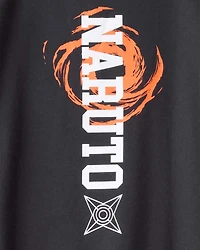 Boys Naruto Anime Pullover Sweatshirt - Black