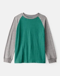 Boys Long-Sleeve Raglan Tee - Green