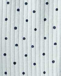 Baby Girl Polka Dot Print Cotton Pull-On Pants - Blue