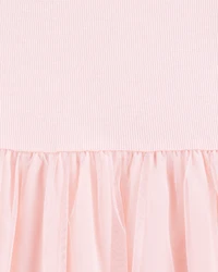 Kid Solid Short-Sleeve Dress - Pink