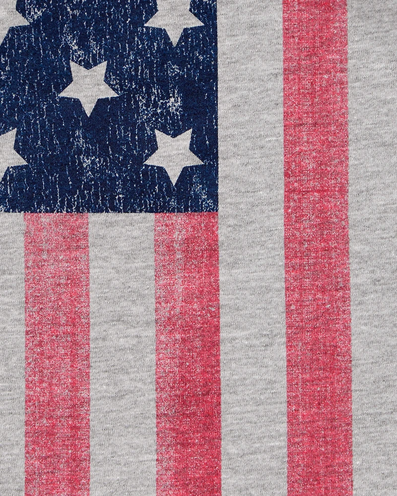 Toddler 4th Of July American Flag Tank