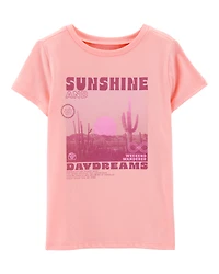 Kid Sunshine Graphic Short-Sleeve Tee - Orange