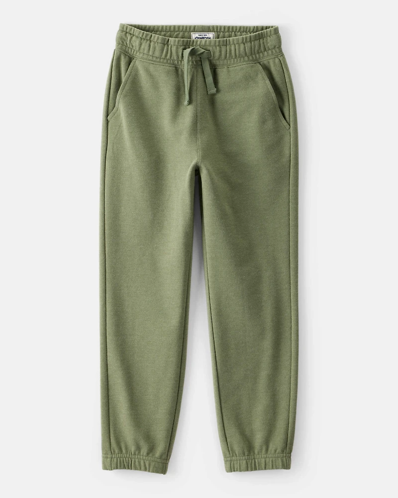 Boys Cotton Joggers - Green