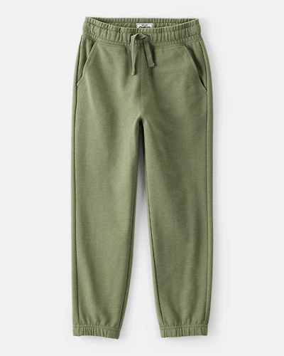 Boys Cotton Joggers - Green